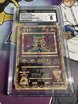 CGC NM/Mint 8 Ancient Mew Movie Promo 2000 With Holo Swirls - Image 4