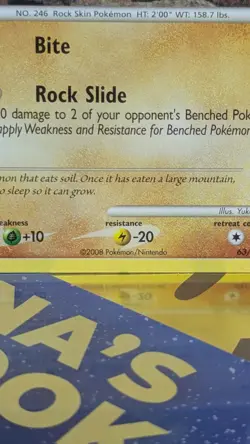 Pokemon TCG 2008 Larvitar Stormfront 63/100 Regular Common - Yuka Morii - Image 2