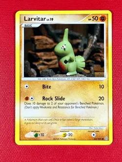 Pokemon TCG Larvitar 63/100 - Common, Diamond and Pearl Stormfront - Image 1