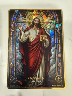 Sacred Legacy: Card TCG 2025 The Messiah - SECRET RARE 103/100 1st Edition - Image 1