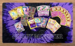 Pokemon TCG Card Lot Mega Pack Guaranteed Mew Mystery Bundle Gold Edition - Image 2