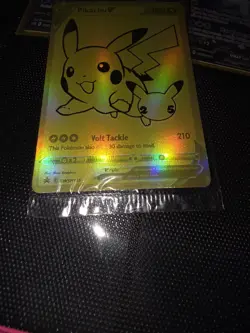 Pikachu V SWSH145 SWSH: Sword & Shield Promo Cards Gold Full Art Holo - Image 2
