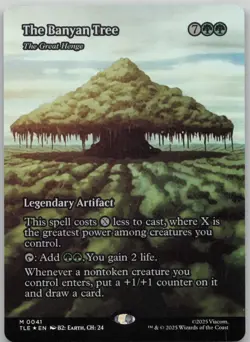 MTG The Banyan Tree - The Great Henge Borderless Foil NM Avatar Magic 41 - Image 1