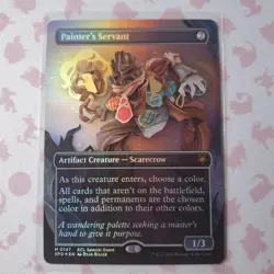 MTG Painter's Servant 147 Borderless Special Guests Foil - Lorwyn Eclipsed - NM - Image 1