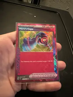 Pokemon TCG Hero's Cape 152/162 Temporal Forces Ace Spec Rare Holo Card - Image 2