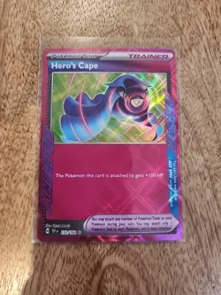 Pokemon TCG Temporal Forces Hero's Cape Ace Spec Rare Holo Card 152/162 - Image 1