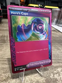 Pokemon TCG Hero's Cape 152/162 Temporal Forces Ace Spec Rare Holo Card - Image 2