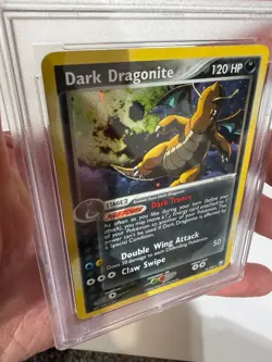 PSA 8 Pokemon Dark Dragonite Team Rocket Returns Cosmos Holo TRR 15 - Image 5
