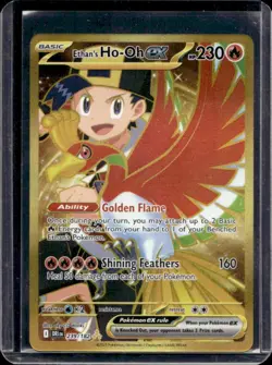 2025 Pokemon Destined Rivals Ethan's Ho-Oh ex #239/182 - Image 1