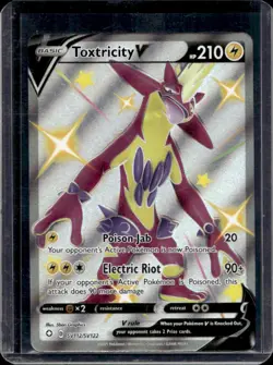 2021 Pokemon SWSH Shining Fates Toxtricity V Shiny Vault #SV112/SV122 - Image 1