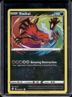2021 Pokemon SWSH Shining Fates Yveltal #046/072 - Image 1