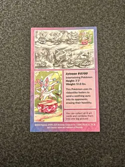 *EMPTY!!* Pokemon Prismatic Mini Tin Sylveon w/ Sticker and Coin - Image 3