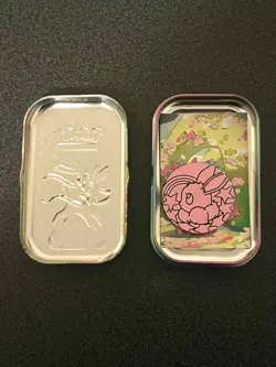 *EMPTY!!* Pokemon Prismatic Mini Tin Sylveon w/ Sticker and Coin - Image 4