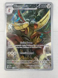 Kingambit SVP 130 Illustration Black Star Promo IR Pokemon NM - Image 1