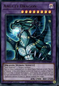 Amulet Dragon 1st Ed Ultra Rare DLCS-EN005 Yu-Gi-Oh! - Image 1