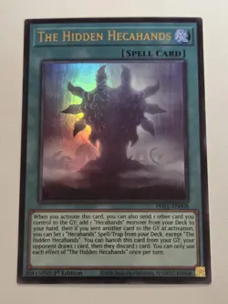 The Hidden Hecahands PHRE-EN008 Ultra Rare Yugioh 1st Edition Phantom Revenge - Image 1
