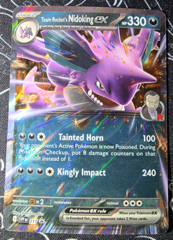 TEAM ROCKET'S NIDOKING EX SVP217 BLACK STAR PROMO POKEMON TCG: DESTINED RIVALS - Image 1