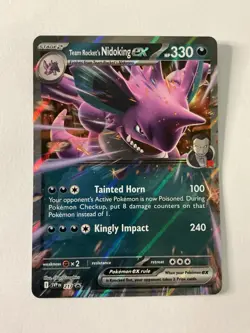 TEAM ROCKET'S NIDOKING EX SVP217 BLACK STAR PROMO POKEMON TCG: DESTINED RIVALS - Image 1