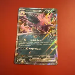 Pokemon TCG : Team Rocket's Nidoking EX SVP 217 Black Star Promo 2025 - Image 1