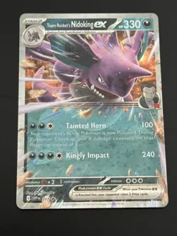 Pokemon TCG Team Rocket’s Nidoking Ex SVP 217 Black Star Promo NM - Image 1