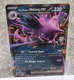 TEAM ROCKET'S NIDOKING EX SVP217 BLACK STAR PROMO POKEMON TCG: DESTINED RIVALS - Image 1