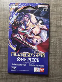 One Piece OP-14 EB-04 The Azure Sea’s Seven 17X Sleeved Booster Packs Opened - Image 2