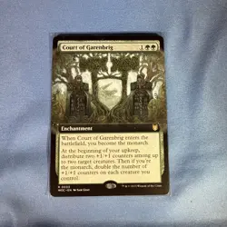 Court of Garenbrig Extended Art Rare Commander: Wilds of Eldraine Magic Mtg - Image 1