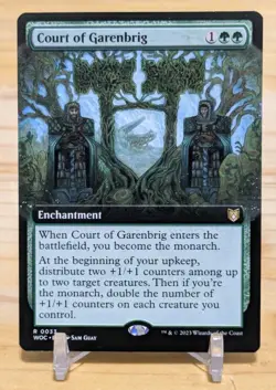 Court of Garenbrig Extended Art Rare Commander: Wilds of Eldraine Magic Mtg - Image 1