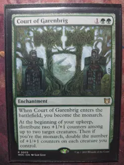 Magic the Gathering Court of Garenbrig Commander: Wilds of Eldraine Regular Card - Image 1