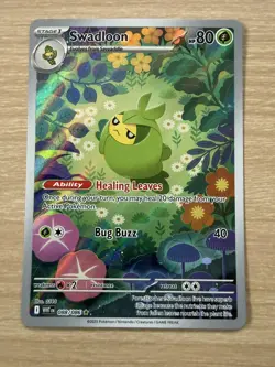 Pokemon TCG Swadloon 088/086 Illustration Rare White Flare Card English - NM / M - Image 1
