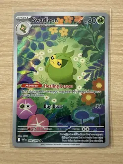 Pokemon TCG Swadloon 088/086 Illustration Rare White Flare Card English - NM / M - Image 3