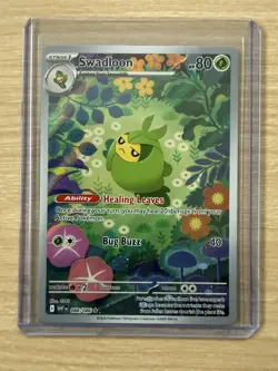 Pokemon TCG Swadloon 088/086 Illustration Rare White Flare Card English - NM / M - Image 4