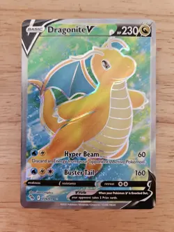 Dragonite V 076/078 Pokemon Go NM Full Art Ultra Rare Pokemon Card - Image 1