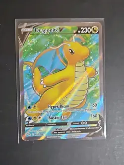 Dragonite V 076/078 Ultra Rare Full Art Pokemon Go TCG Card NM/M - Image 1