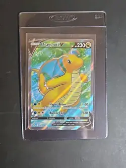 Dragonite V 076/078 Ultra Rare Full Art Pokemon Go TCG Card NM/M - Image 3