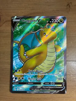 Dragonite V 076/078 Pokemon Card TCG - Full Art Ultra Rare Near Mint - GO🔥 - Image 1