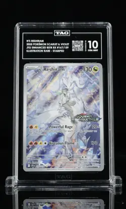 TAG 10 - N's Reshiram 167/159 Stamped Promo - 2025 Pokemon Journey Together - Image 1