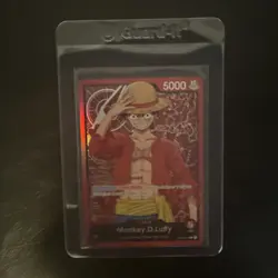 One Piece TCG Monkey D Luffy ST01-001 Leader Super Pre-Release Starter Deck 1 - Image 1