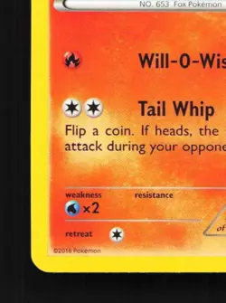 Fennekin 10/124 LP Fates Collide English Pokemon Card TCG - Image 2