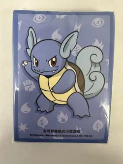 Pokemon Card Sleeves 64ct Wartortle Design CCG Supplies Accessories - Image 1