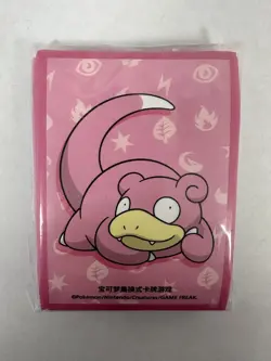 Pokemon Slowpoke CCG Card Sleeves Pink 64ct Game Freak Official - Image 1