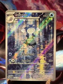 Pokemon TCG Poliwhirl Full Art 176/165 151 Card NM/M Condition - Image 1