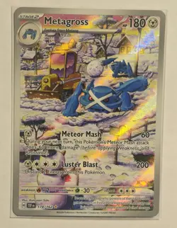 Metagross 178/162 Illustration Rare Temporal Forces Pokemon TCG & Bonus Card - Image 2