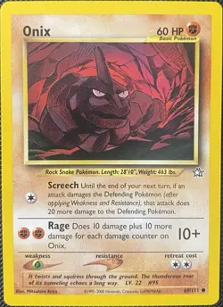 Onix 69/111 Neo Genesis Regular - Pokemon Card - Image 1