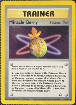 Miracle Berry 94/111 Neo Genesis Regular (See Photos) Pokemon Card - Image 1