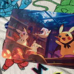 Mimikyu Pikachu Ghost Rubber Playmat Play Mat Pokemon Tcg Trading Card Game - Image 2