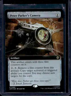 2025 Magic MTG Marvel's Spider-Man Peter Parker's Camera Foil Rare #0171 - Image 1