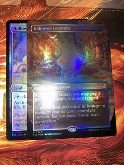 magic: the gathering lorwyn eclipsed Hallowed Fountain Foil Pair - Image 1