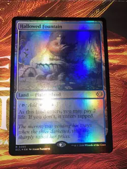 magic: the gathering lorwyn eclipsed Hallowed Fountain Foil Pair - Image 2