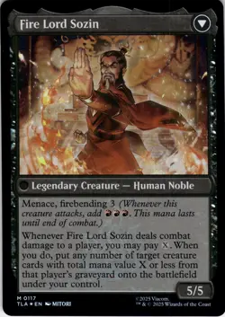 The Rise of Sozin FOIL Avatar: The Last Airbender Magic MTG NM - Image 2